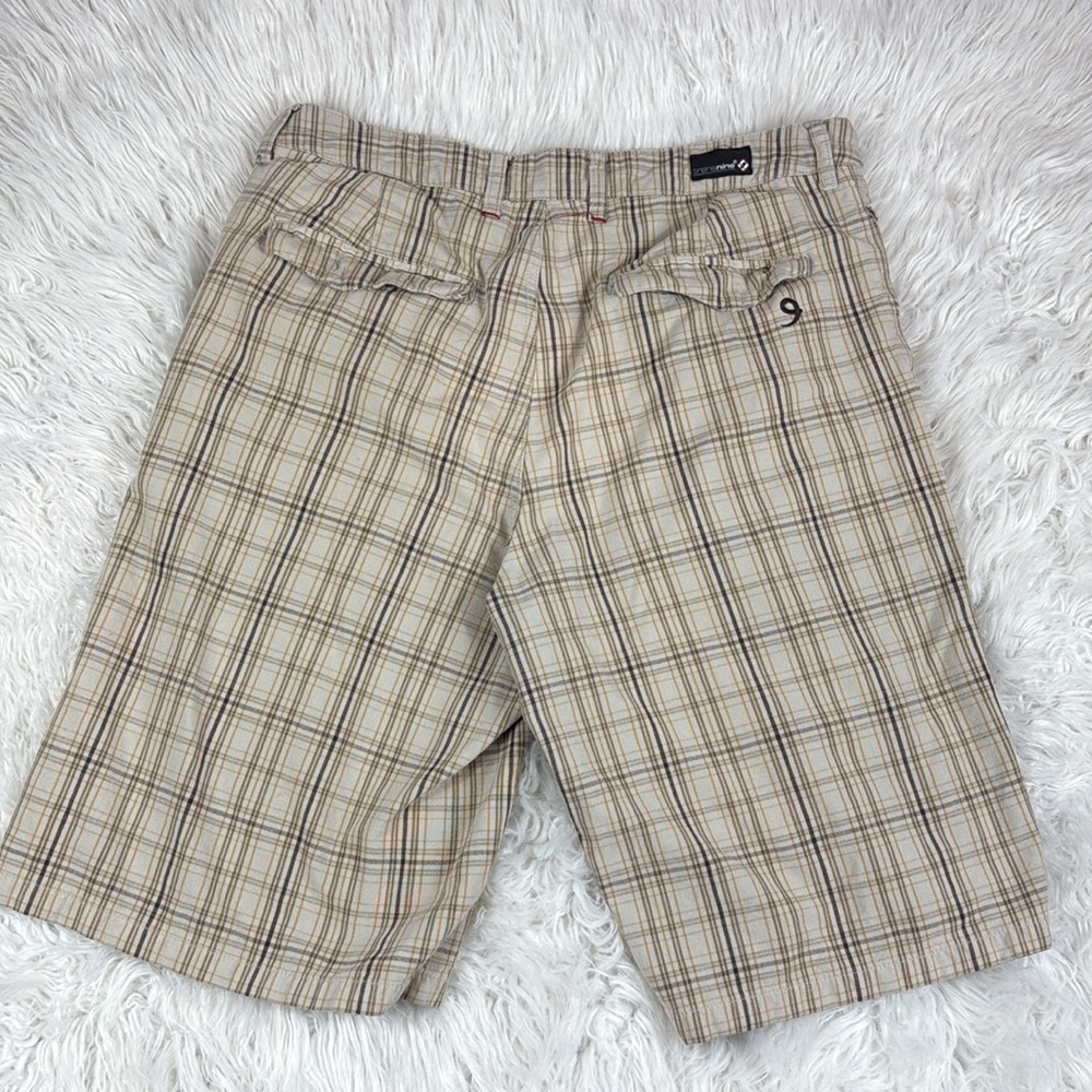 Vintage Y2K Transnine Plaid Shorts with Pockets - Picture 2 of 6